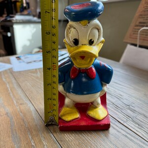 Donald Duck plastic bank Vintage!
