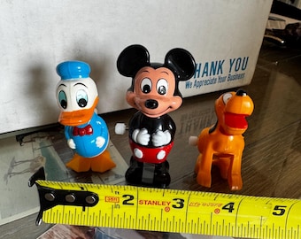 Vintage Disney Wind up Figures. Mickey, Donald and Pluto!