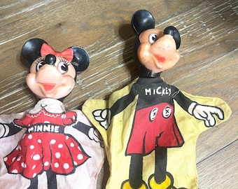 Mickey and Minnie Mouse puppets!