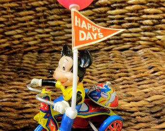 Vintage Mickey Mouse on Tricycle