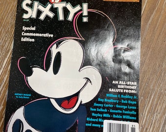 Mickey is Sixty magazine, Andy Warhol cover Art!