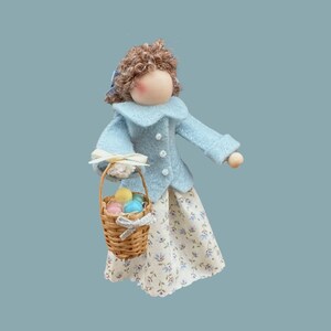 Easter Girl Clothespin Ornament
