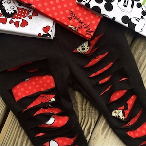 Minnie mouse tights toddler top
