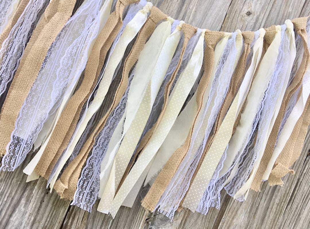 Burlap tassel garland discount