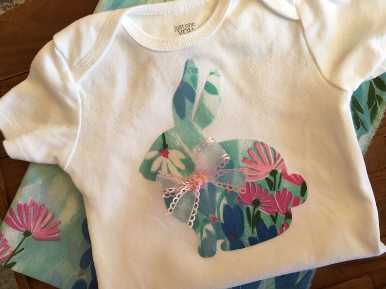 CUSTOM COLORS Some Bunny is One Birthday Girl Outfit Bunny Onesie Bunny Baby Shower Gift Peter Rabbit 1st Birthday Girl Outfit