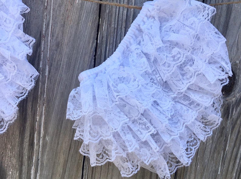 White Bloomers Baby Girl Ruffle Diaper Cover Tutu Newborn / Etsy