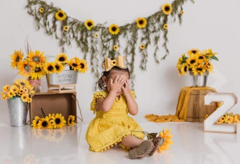 Mustard Yellow Baby Dress / Toddler Girl-Rustic Flower Girl image 0