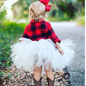 Christmas Plaid Dress Baby Toddler 
