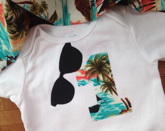 Beach 1st Birthday Boy Outfit | beach bum baby | First Birthday ‘ONE’ Bodysuit, Hawaiian Luau Twin Shirts, Surf’s Up Pool Splash Party Gifts
