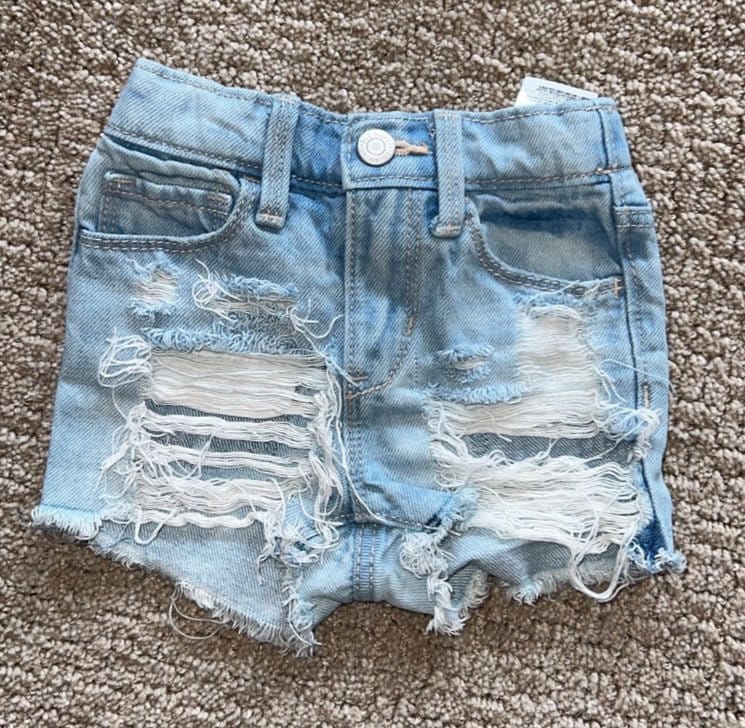 American Eagle Sequin Denim Shorts for Women