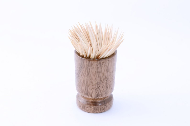 Toothpick Holder Handturned Wood Etsy