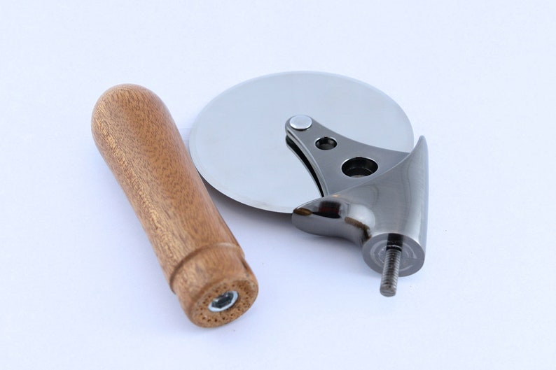 Pizza Cutter With Handturned Wood Handle Etsy
