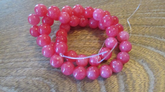 Pink Carnelian Gemstone Beads Strand of Pink Gemstone Carnelian