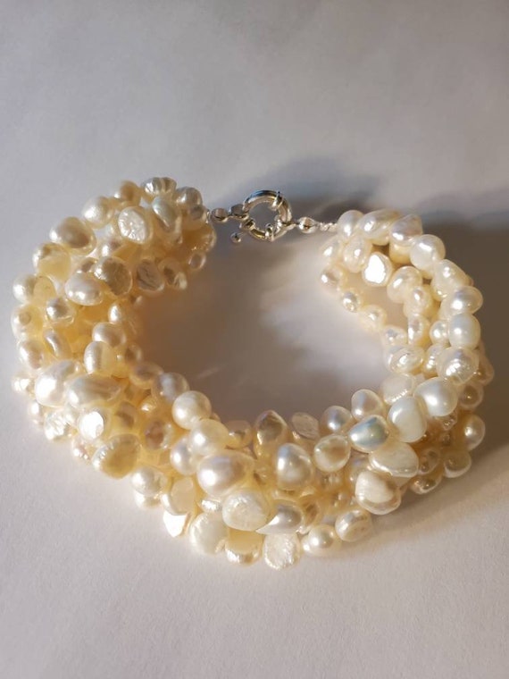 Twisted pearl bracelet shop