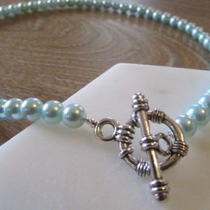 6mm Pearl Necklace, Green Pearl Necklace, Light Green Pearl Necklace, South Sea Shell Pearl Necklace, Pearl Necklace, Green Necklace, Pearl