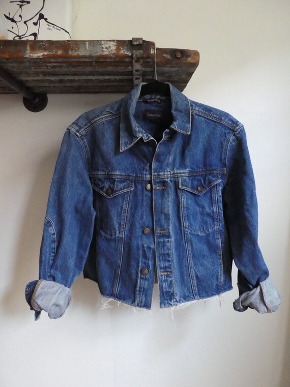 denim trucker jacket calvin klein