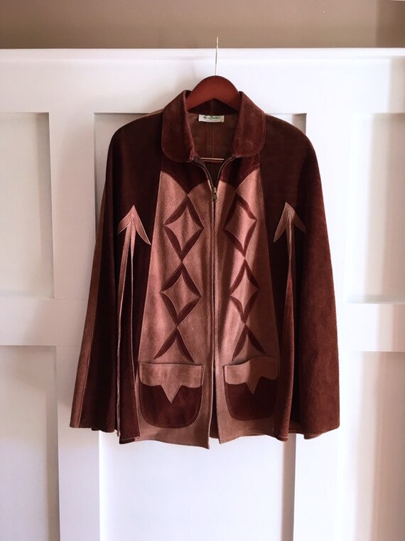 Mexican Suede Cape Jacket