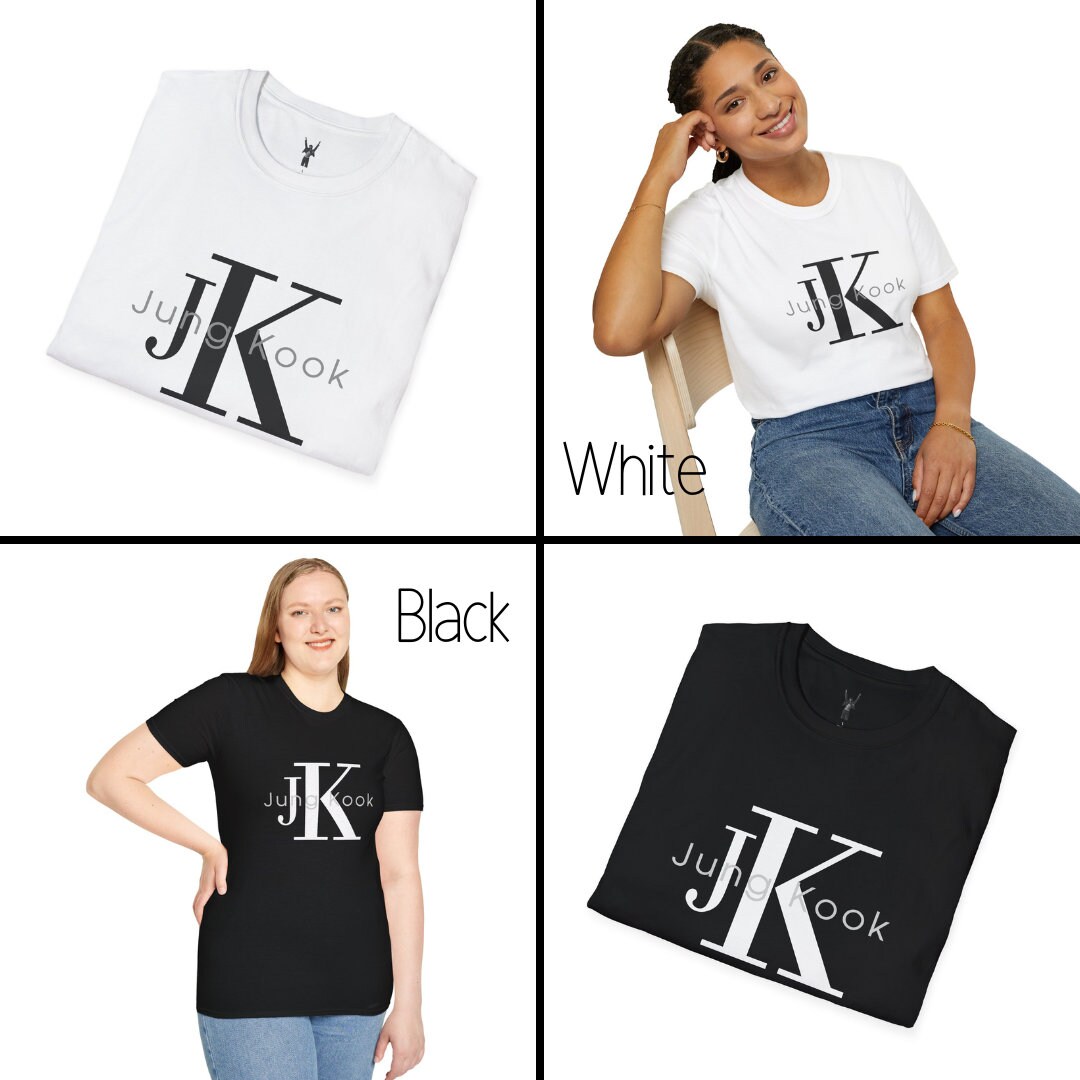 BTS Jungkook Calvin Klein Logo Tee Shirt | S-XXXL Unisex | Soft