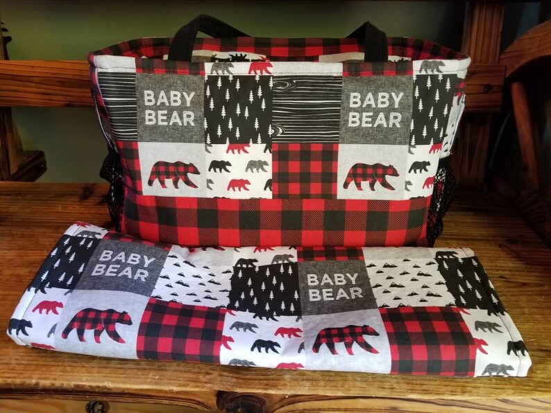 Baby Bear Diaper Bag and Changing Pad - Etsy