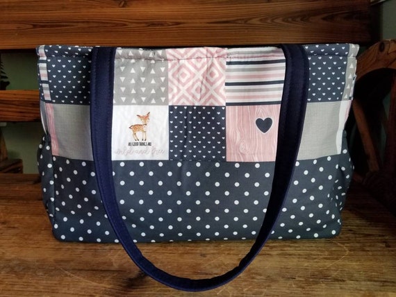 polka dot diaper bag