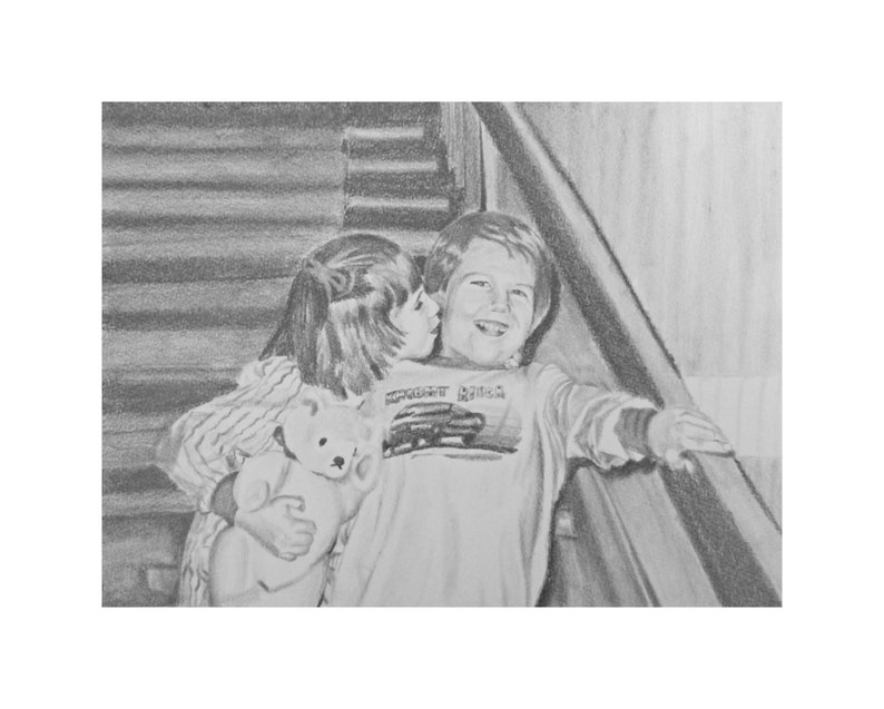 Custom Drawing From Photo Custom Pencil Sketch Pencil Etsy