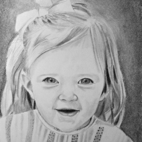 Croquis Au Crayon Dessin Portrait Dessin Personnalise Etsy