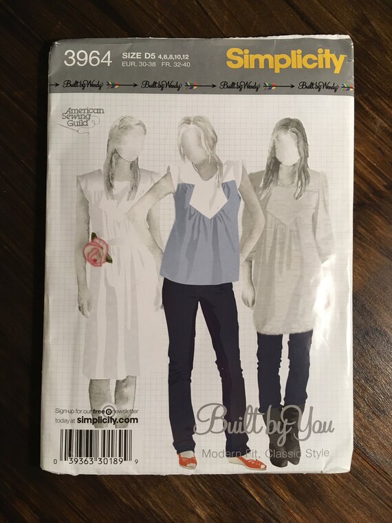 Misses/' Loose-fit Coat /& Jacket Built by Wendy Simplicity Sewing Pattern 3966