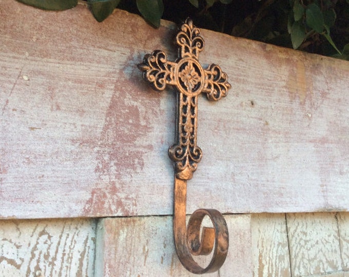 Cross Wreath Hanger, Wreath Holder, Wreath Hook, Hanger for Wreaths