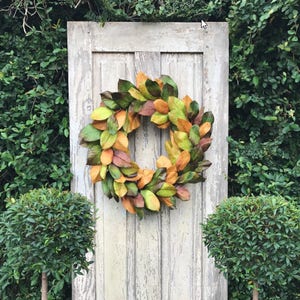 Magnolia Wreath ,Southern wreath ,Magnolia Leaf Wreath, Magnolia Market, Southern Magnolia Wreath, wreath with Magnolia Leaves