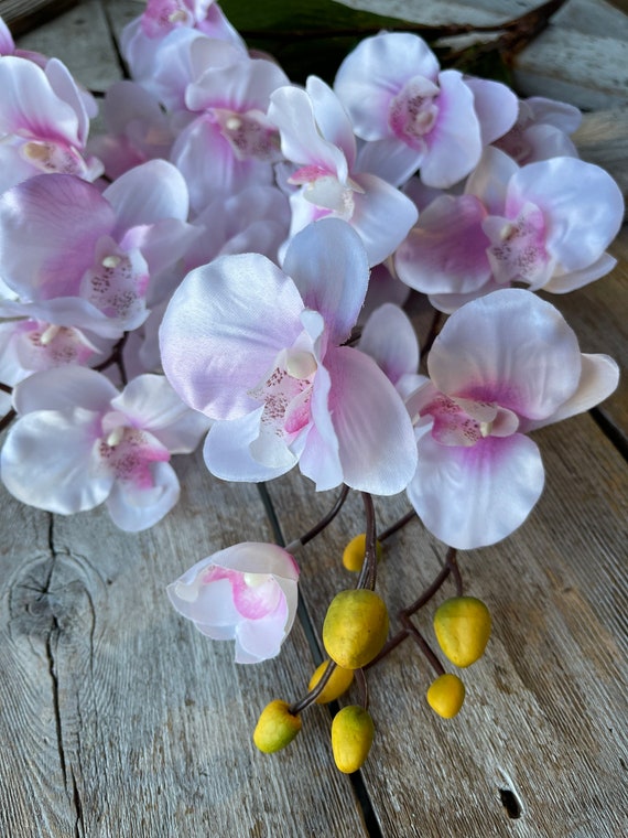 Arbusto de orquídeas Flor de flores de seda de orquídeas de - Etsy España