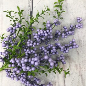 Purple Berry Pick, Berry Pick for wreaths, Purple Berry Flowers, Spring Flowers, Keleas , Keleas Florals