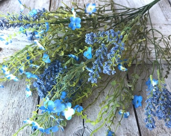 Blue Filler Flower Bush,  flower and greenery, greenery and flower decor, Keleas, keleas Filler Flowers