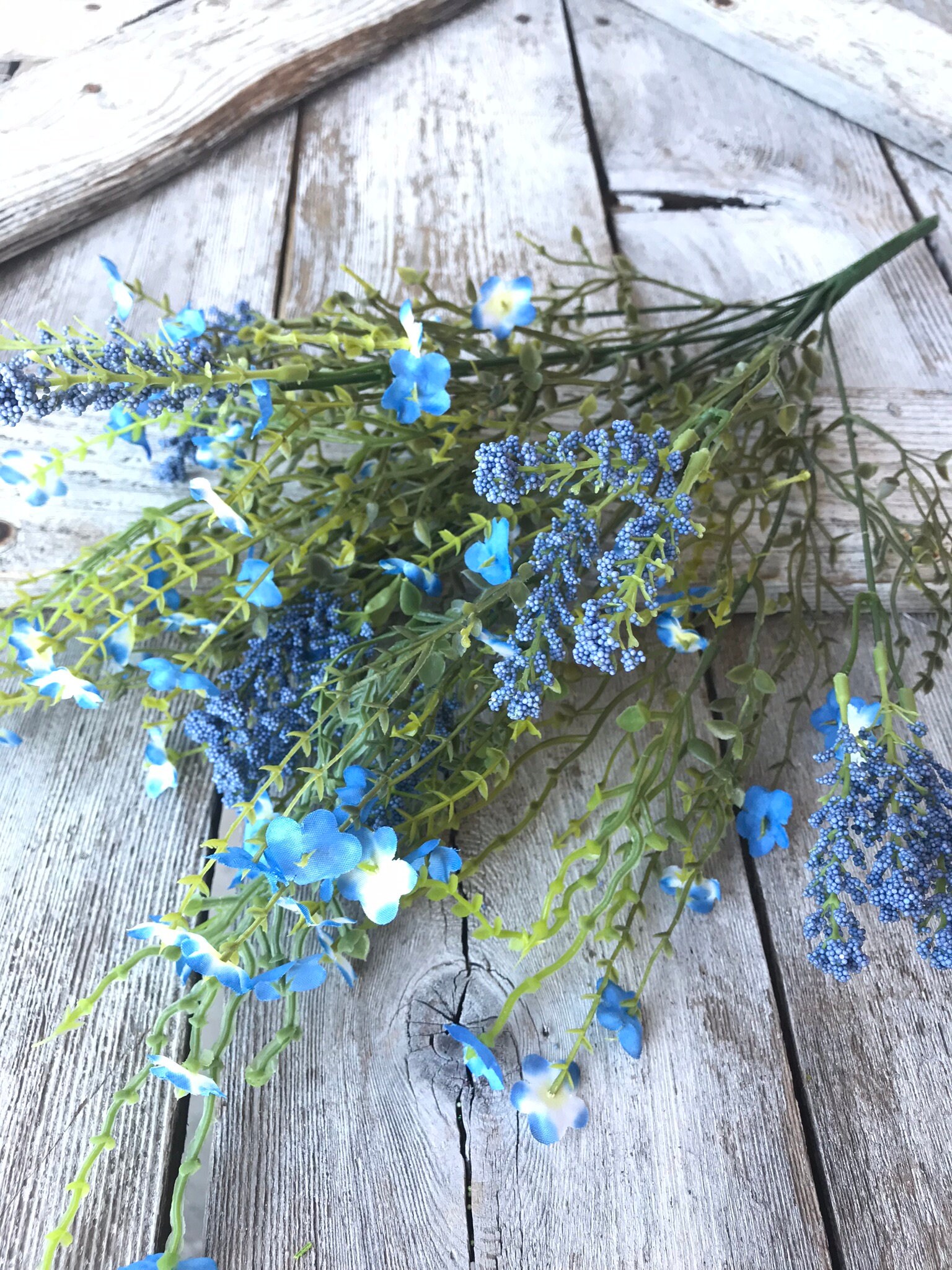 Blue Filler Flower Bush Flower and Greenery Greenery and Etsy