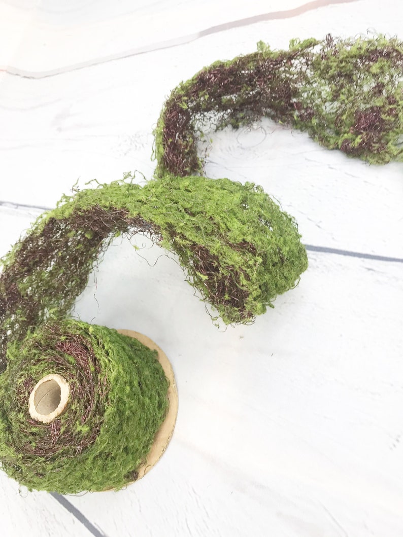 Moss Ribbon Roll Roll of Artificial Moss Moss for Etsy Australia