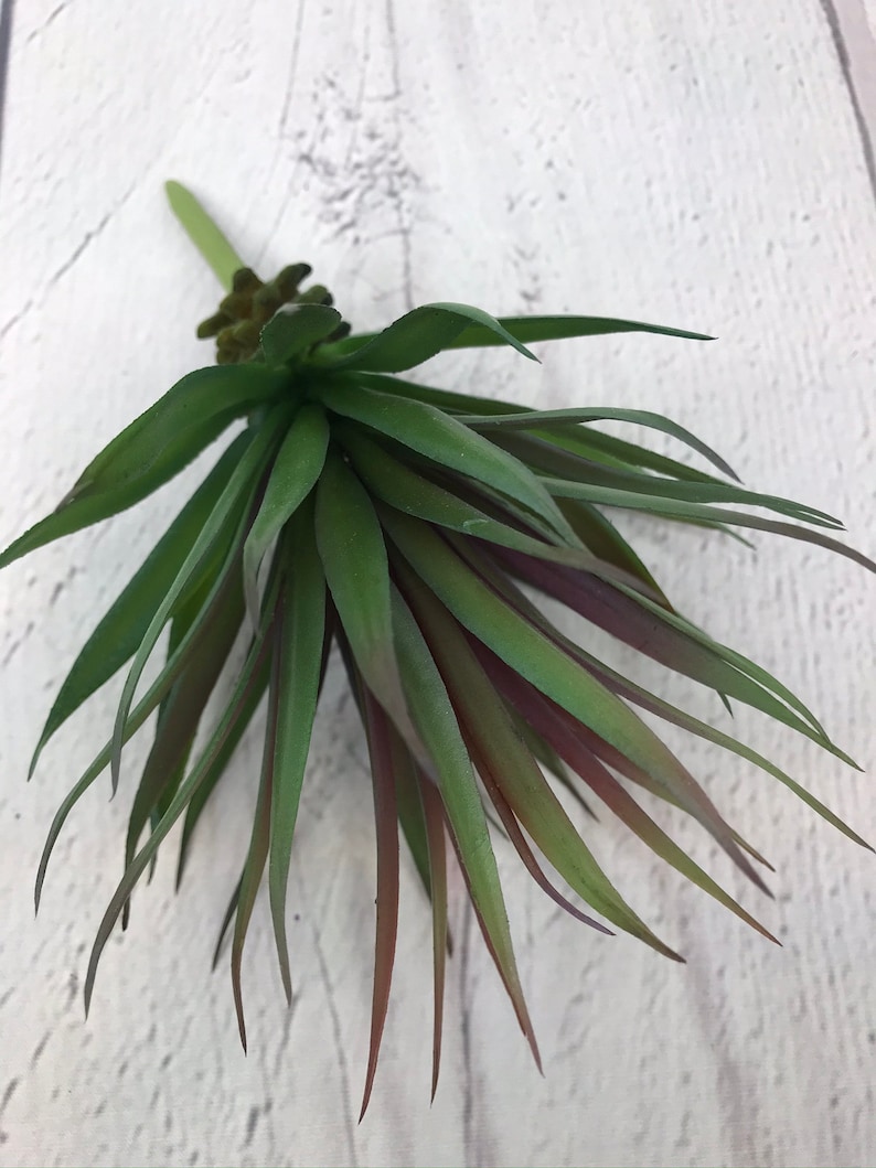 Pink Green Artificial Agave Succulents Succulent Stems Etsy