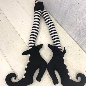 Witches legs Pair, Witches legs for Wreaths, Halloween Decor,  Halloween Wreaths, Halloween Witches, Halloween wreath attachment, Keleas