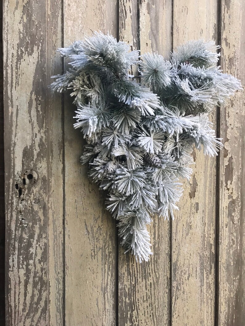 Flocked Swag Base for Making Swags Flocked Wreath Flocked Etsy