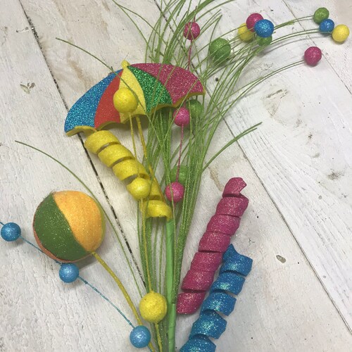 Beach Wreath Attachment Beach Stem Summer Stem Summer Party Etsy