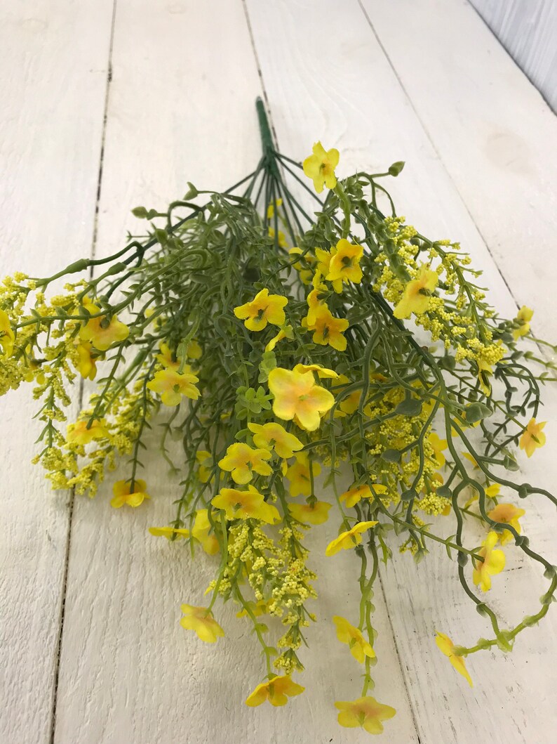 Yellow Filler Flower Bush Flower and Greenery Greenery and Etsy