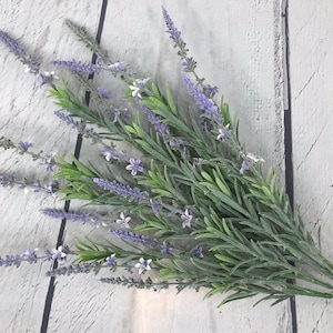 Artificial Lavender Bush, Faux Lavender Stems,  Lavender Flower, Keleas, Keleas Florals