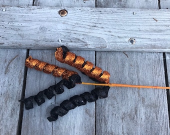 Black and Orange Swirl Pick, Halloween Wreath attachment,  Halloween Wreath Picks, Halloween decorations, Keleas