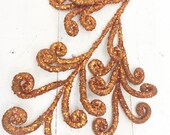 Orange Curly stem, Halloween Wreath attachment, Halloween wreath signs, Halloween Wreath Picks, Halloween decorations, Keleas
