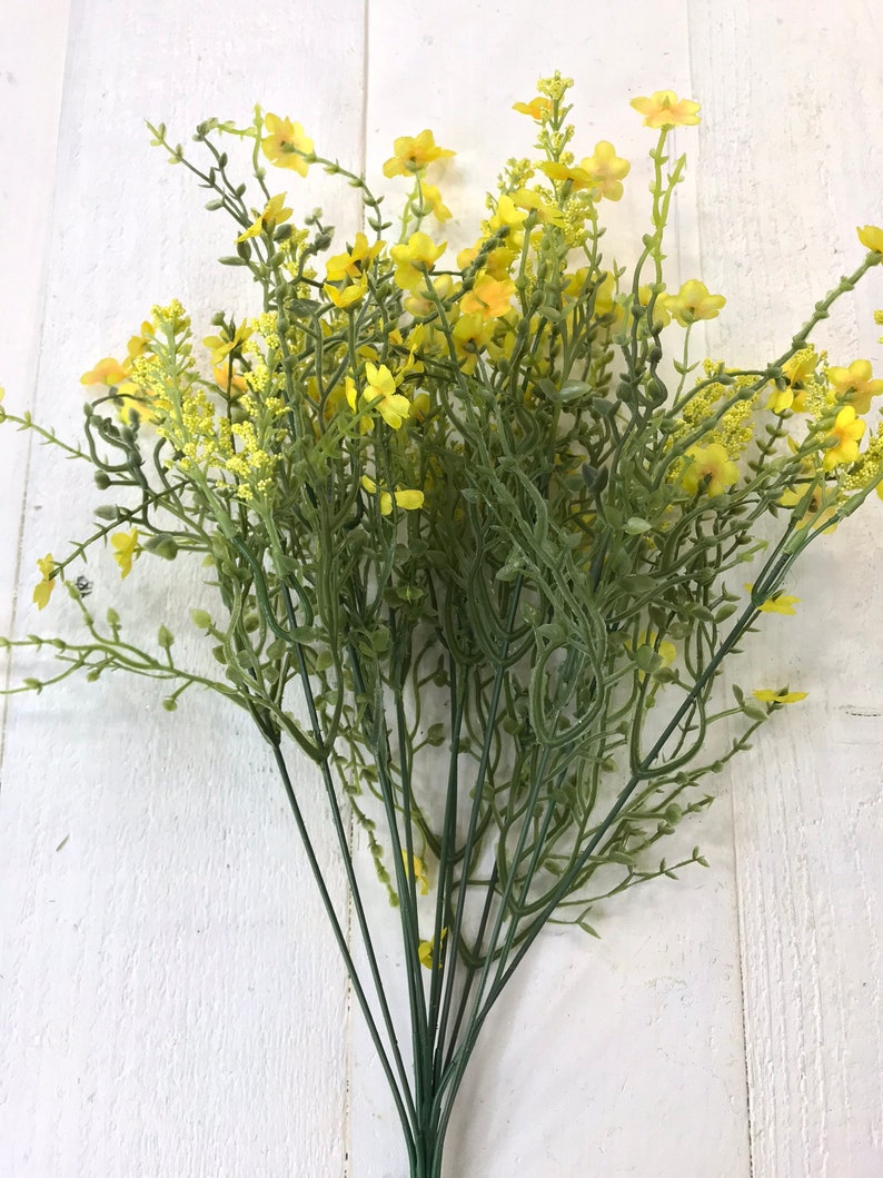 Yellow Filler Flower Bush flower and greenery greenery and Etsy