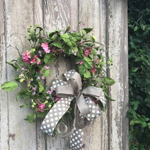 Summer Wreath, Wildflower wreath, Double door Wreath, Front door Wreath, Spring Wreath,All Year Wreath,Mothers Day wreath,Spring Door Wreath