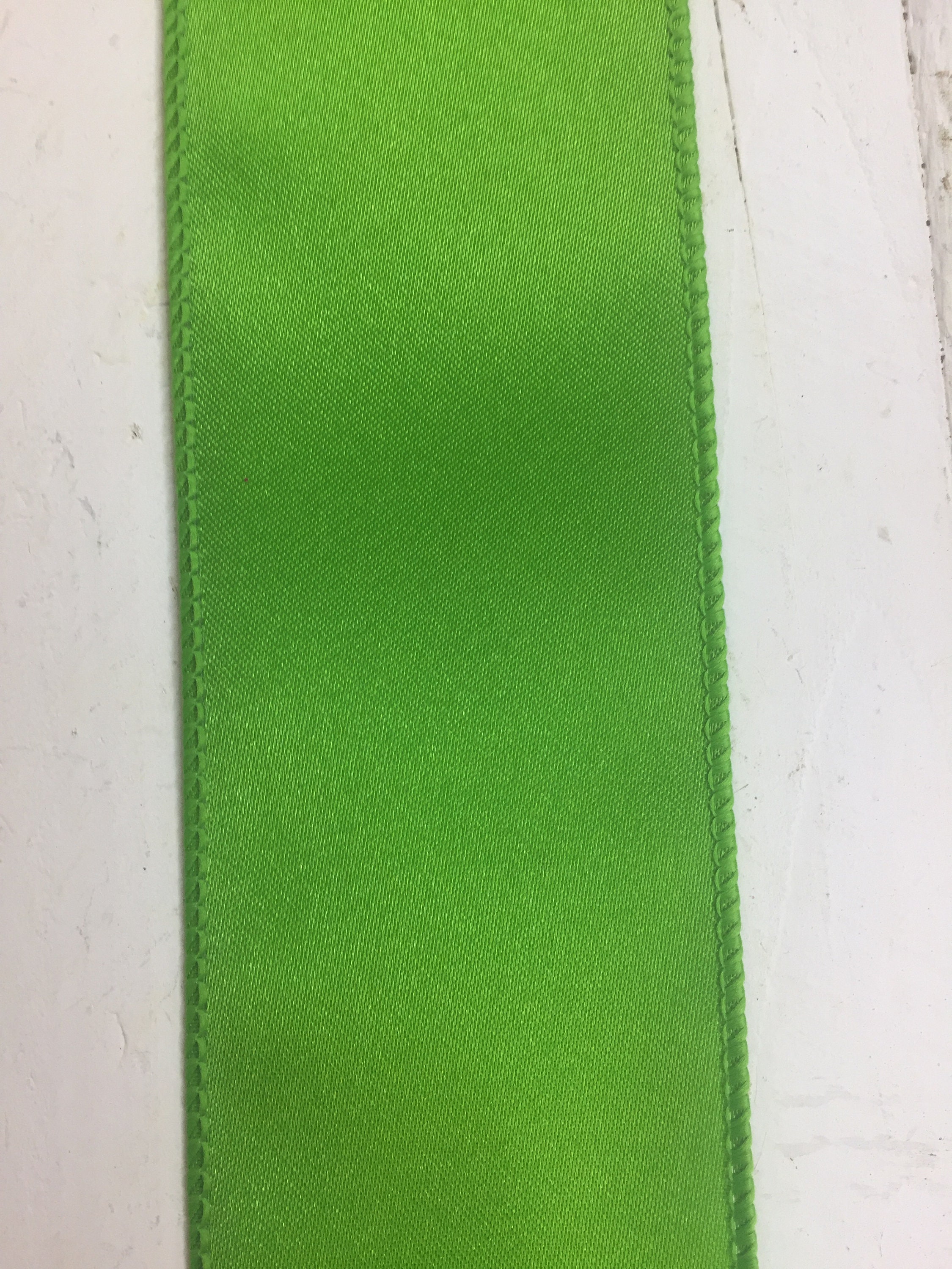 1 Lime Green Velvet Ribbon on 10 YD Roll - Kelea's Florals
