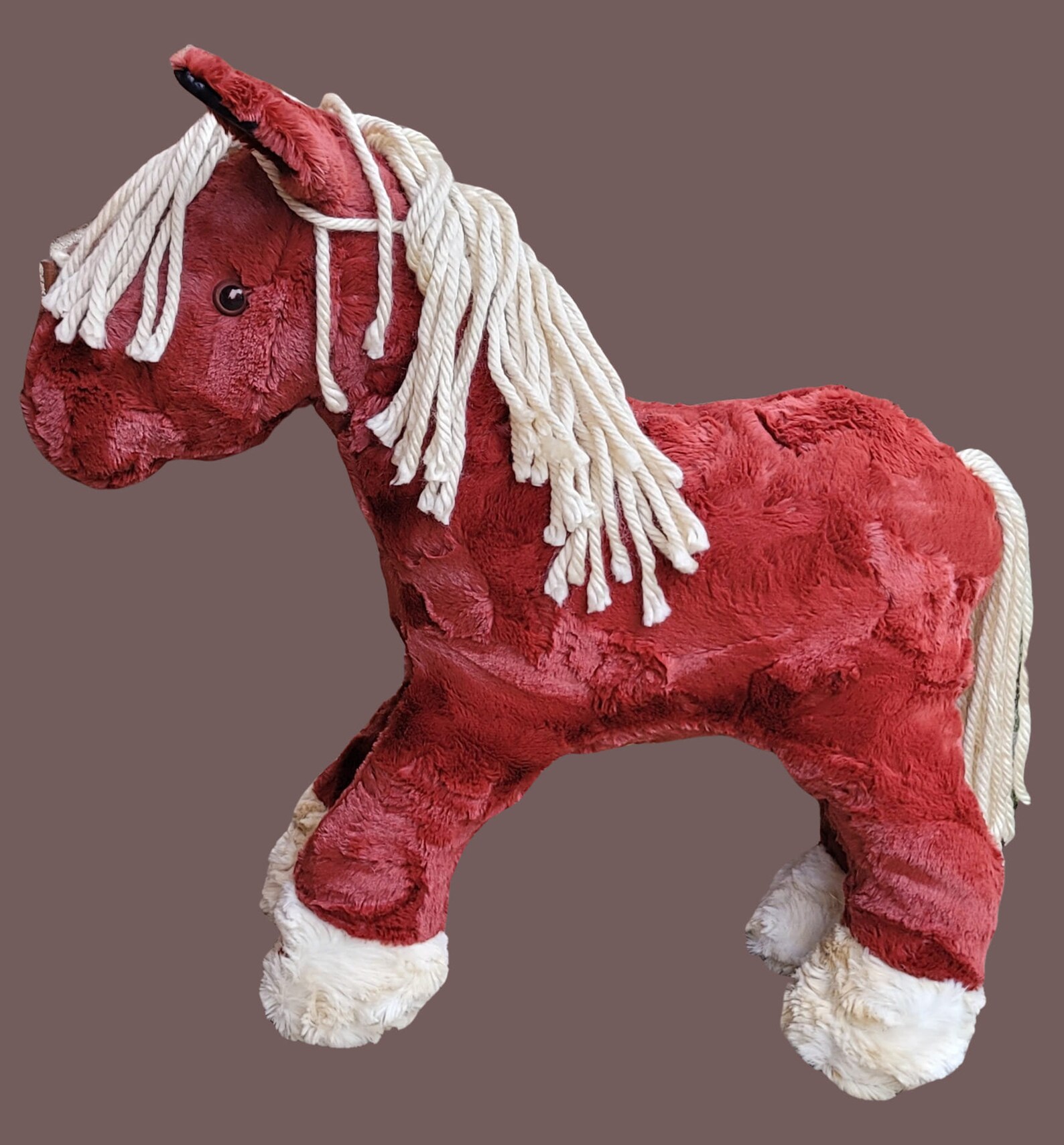 Large Horse Plush Animal, Adoptable Stuffie, Stuffed Animal, CUSTOM