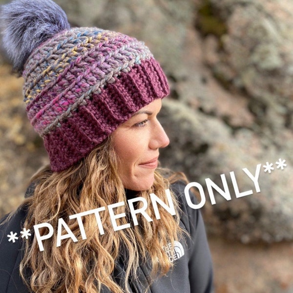 Womens Crochet Hat pattern / crochet pattern / women’s winter hat pattern / crochet cap pattern / crochet hat pattern for women / pattern