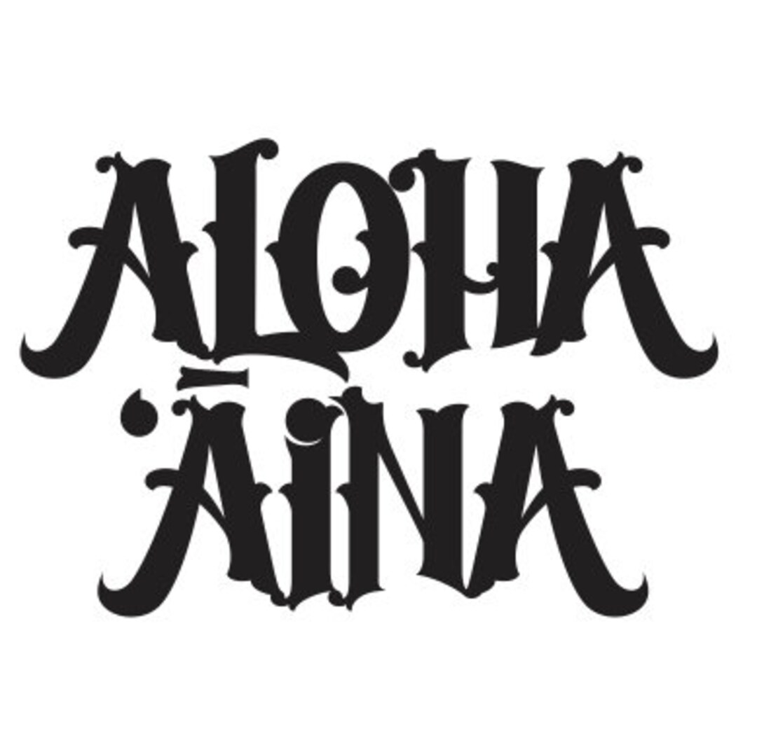 Aloha Aina Van Diecut Sticker Etsy