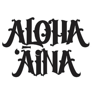 Aloha Aina Van Diecut Sticker