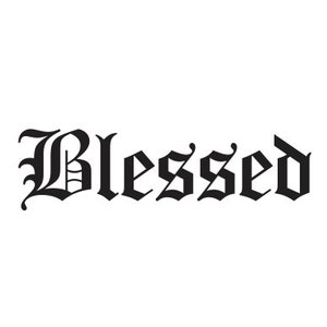 Blessed Old E Diecut Sticker